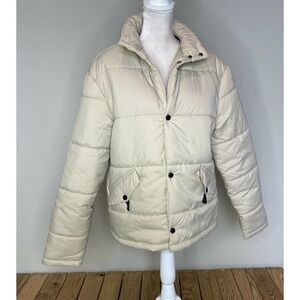 NWT Another Influence Winter Coat Small Women’s Ivory Snap Front